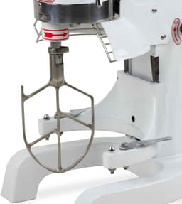 HCB® - Professionele Horeca Planeetmenger - 10 liter - 230V - RVS / INOX deegmachine - Kneedmachine - Keuken machine - Planeetmixer - Deegkneder machine - Spiraalkneder - 45x36.5x60.5 cm (DxBxH) - 57 kg - 6825 — thumbnail 5