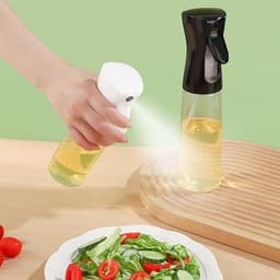 Narimano® Oliesproeier, glas, spuitfles, 300 ml, olieverstuiver, oliesprayfles, olijfolie, spray, salade, oliedispenser voor keuken, koken, BBQ, bakken, grillen, pasta, salade — thumbnail 4