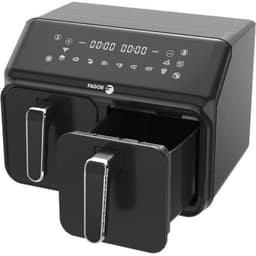 Airfryer 8L - FAGOR - Olievrije friteuse 2 tanks van 4L - 2200W - 8 programma's - Zwart — thumbnail 2