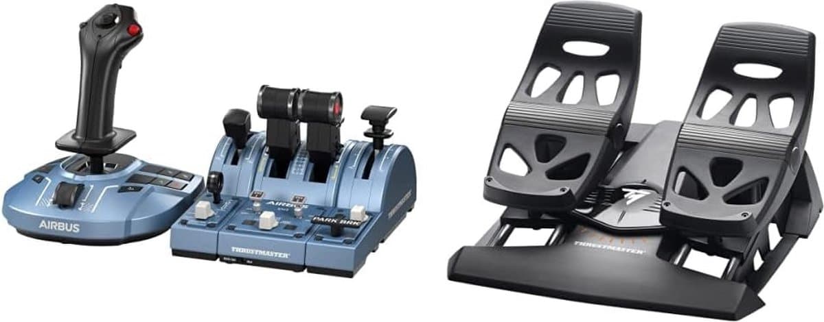 Thrustmaster TCA Captain Pack Airbus (Joystick + throttle) + TFRP Rudder Pedals - PC — afbeelding 1