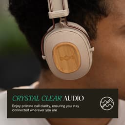 House of Marley Positive Vibration Riddim Bluetooth Koptelefoon - Hoofdtelefoon met Kabel - Draadloos - Met Microfoon - 50 uur batterij - Quickcharge - Cream — thumbnail 4