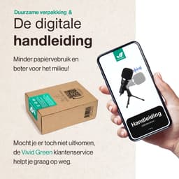USB Microfoon met standaard - Gaming - Podcast - Voor Pc en console - Standaard - Incl. Plopkap - Zwart - Vivid Green — thumbnail 10