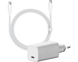 Snellader met usb-c kabel 2 meter - 65 Watt - Geschikt voor Dell, HP, MacBook, Samsung, iPhone 16 etc