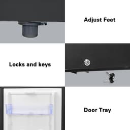 Equivera Mini Fridge for Drinks - Kleine Koelkast - Mini Koelkasten - Minibar - Mini Fridge - Mini Koelkast - Mini Koelkastje - Must have voor in Huis! — thumbnail 4
