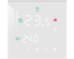 MKSS® Thermostaat voor cv - Draadloos met Wifi - Met App - Wit