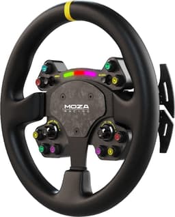 Moza Racing RS V2 – 330 mm GT-stuurwiel – zonder basis – sim racing stuur met koolstofvezel & magnetische shifters - PC — thumbnail 5
