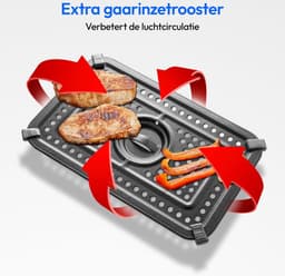 Dubbele Airfryer - Dubbele Mand - Dual Cook - Heteluchtfriteuse — thumbnail 2