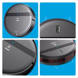 CleanWise Henk Robotstofzuiger + 4 zijborstels – Nederlands Product – Voor Huisdieren – Met Dweilfunctie & Laadstation – Dweilrobot – 4500 Pa – HEPA 14 – Ultra dun 7,4 cm – App & Spraakbediening – Voor Huisdierharen, Harde Vloeren & Tapijt — thumbnail 4