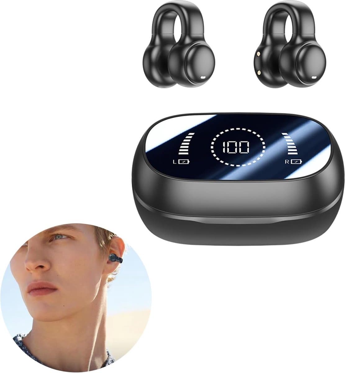 Lexium Bone Conduction Headphone - Sporthoofdtelefoon - Koptelefoon voor Sport - Open Ear Koptelefoon - Sport Koptelefoon — afbeelding 1