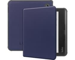 Lunso Geschikt voor Kobo Libra Colour hoes (7 inch) - sleepcover - Donkerblauw