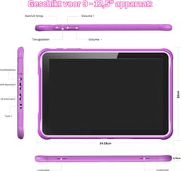 White-Label® Kindertablet Vanaf 3 Jaar - Tablet Kinderen - Kinderspeelgoed - Lila — thumbnail 2