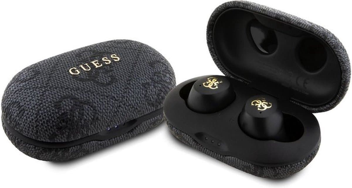 Guess True Wireless 4G Metal Bluetooth In-Ear Oordopjes - Zwart — afbeelding 1