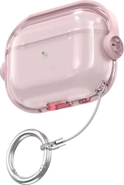Ainy - PRO Case met sleutelhanger roze - Geschikt voor Apple Airpods Pro 2 / Pro 1 | case met keycord | schokbestendig | Uitsparing voor oplaadpoort & draadloos opladen ondersteund | cadeau voor haar — thumbnail 1