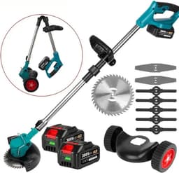 Mercadome® - Grasmaaier - Grasmaaier Elektrisch - Grastrimmer - Draadloos - 2x18V batterij — thumbnail 1