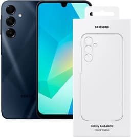 Samsung Galaxy A16 4G (LTE) - 128GB + Clear Case - Zwart — thumbnail 1