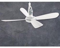 Mini-plafondventilator met mobiel ophangsysteem en aan/uit-schakelaar - diameter 40 cm