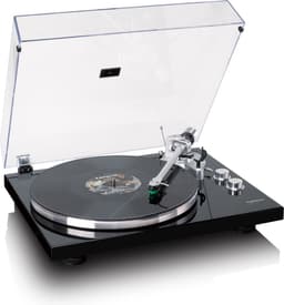 Lenco Platenspeler met Bluetooth - Metalen draaiplateau toonarm en contragewicht - Lenco Expertise lijn - LBT-215BK - Piano Black — thumbnail 2
