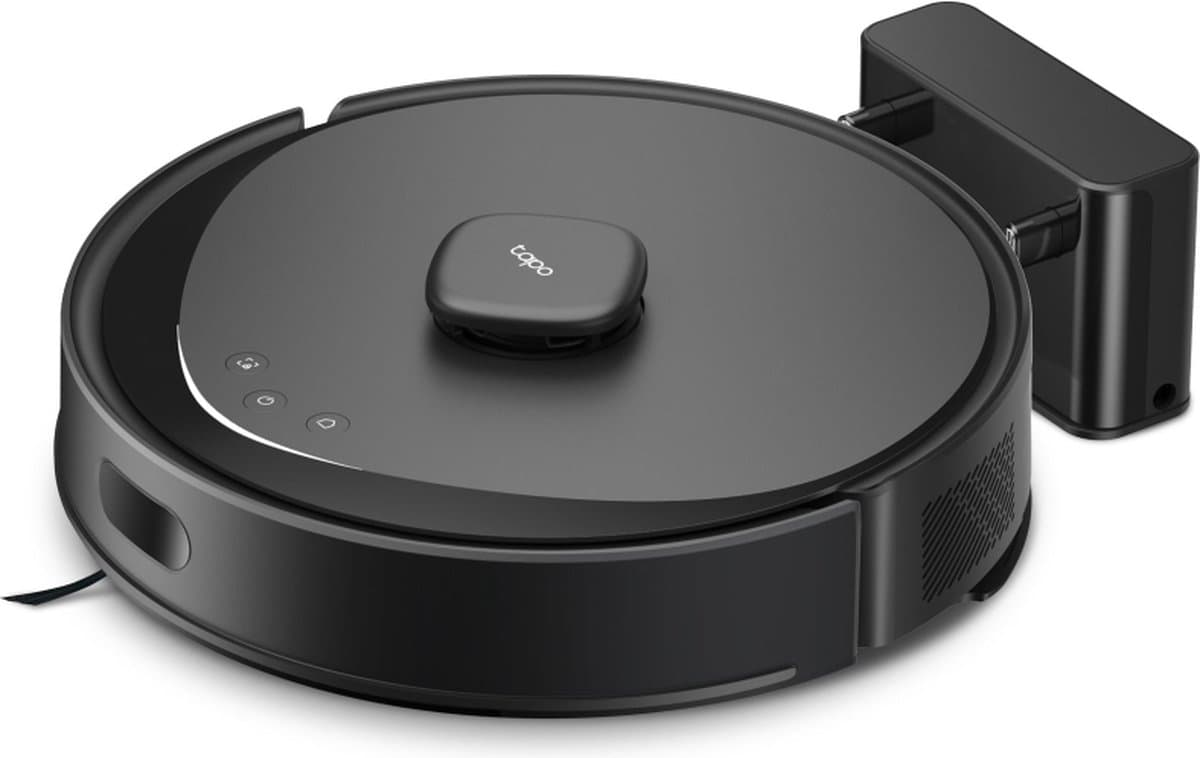 TP-Link Tapo RV30 Max Robotstofzuiger met dweilfunctie - 5300 Pa Hyperzuigkracht - LiDAR+IMU Dual-navigatie - Vacuüm & Dweil met Tapo IQ+ Smart Cleaning- Zwart — afbeelding 1