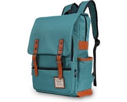 ZILOU® Laptop Rugzak - 15.6 inch Rugtas - Schooltas - Dames en Heren - Laptoptas - Anti Diefstal - Meisjes en Jongens - 28L - Waterafstotend - Petrol