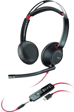 Plantronics C5220 Blackwire On Ear headset Telefoon Kabel Stereo Zwart Noise Cancelling Microfoon uitschakelbaar (mute) — thumbnail 2