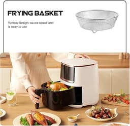 Ronde RVS Plaat voor Airfryer en Oven - Verticaal Grillen — thumbnail 5