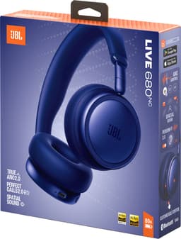 JBL Live 680NC - Draadloze Noise Cancelling Koptelefoon - Bluetooth On-Ear - 80 uur batterij - Multipoint - JBL Signature Sound - Blauw — thumbnail 10