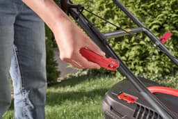 Benzine grasmaaier - Grasmaaier met motor - Gazon onderhoud - Centrale maaihoogte instelling - 41 cm maaibreedte — thumbnail 3