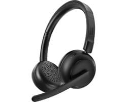 Noise Buddies Dialog Headset met Microfoon- ANC + ENC - Bluetooth - Multipoint connectie - voor werk - Voor Laptop, computer en telefoon - 54 uur batterij - Draadloze Koptelefoon