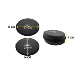 Techidna® - Koptelefoon Hoes Hardcase - Compacte Travel Case voor Inklapbare Koptelefoon - Schokbestendig & Waterbestendig - Zwart — thumbnail 4