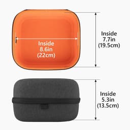 Koptelefoon Hardcase - Hoofdtelefoon Opbergtas - Reizen Bescherming - Kabel Opbergvak - 22x19.5x13.5 cm - Donkergrijs — thumbnail 5