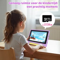 Kindertablet 7 inch - 128GB (64GB+64GB) + 8GB RAM - Tablet - Inclusief Beschermhoes en 64GB SD-kaart - Ouderlijk Toezicht & Lange Batterijduur - Paars — thumbnail 10