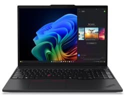 Lenovo ThinkPad T16 Gen 4 (AMD) Copilot+ PC AMD Ryzen AI 7 PRO 350 Laptop 40,6 cm (16") WUXGA 32 GB DDR5-SDRAM 1 TB SSD Wi-Fi 7 (802.11be) Windows 11 Pro Engels Zwart