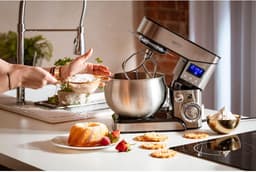 Keukenmachine - Bakmachine Mixer - Zwaar Deeg Kneden - Planetaire Beweging - 5 Liter Kom - Wit — thumbnail 5