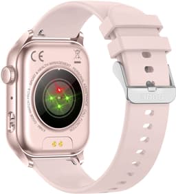 OOQE WATCH PRO 8 - Smartwatch Heren en Dames | Geschikt voor iOS en Android | AMOLED | Notificaties | Gezondheidsanalyse | Sportanalyse | GPS Koppeling | Bellen | Muziek/Audio Luisteren | Ergonomisch | Nederlandstalig | Roze — thumbnail 3