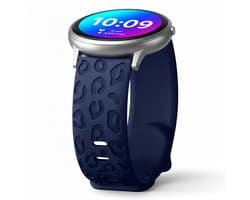 Marineblauw silicone horloge band dames heren geschikt voor 22mm Geschikt voor serie samsung galaxy watch 3 (45 mm) / Galaxy Watch 46 mm smartwatch – classic soft replacement strap – verstelbare sport stijl