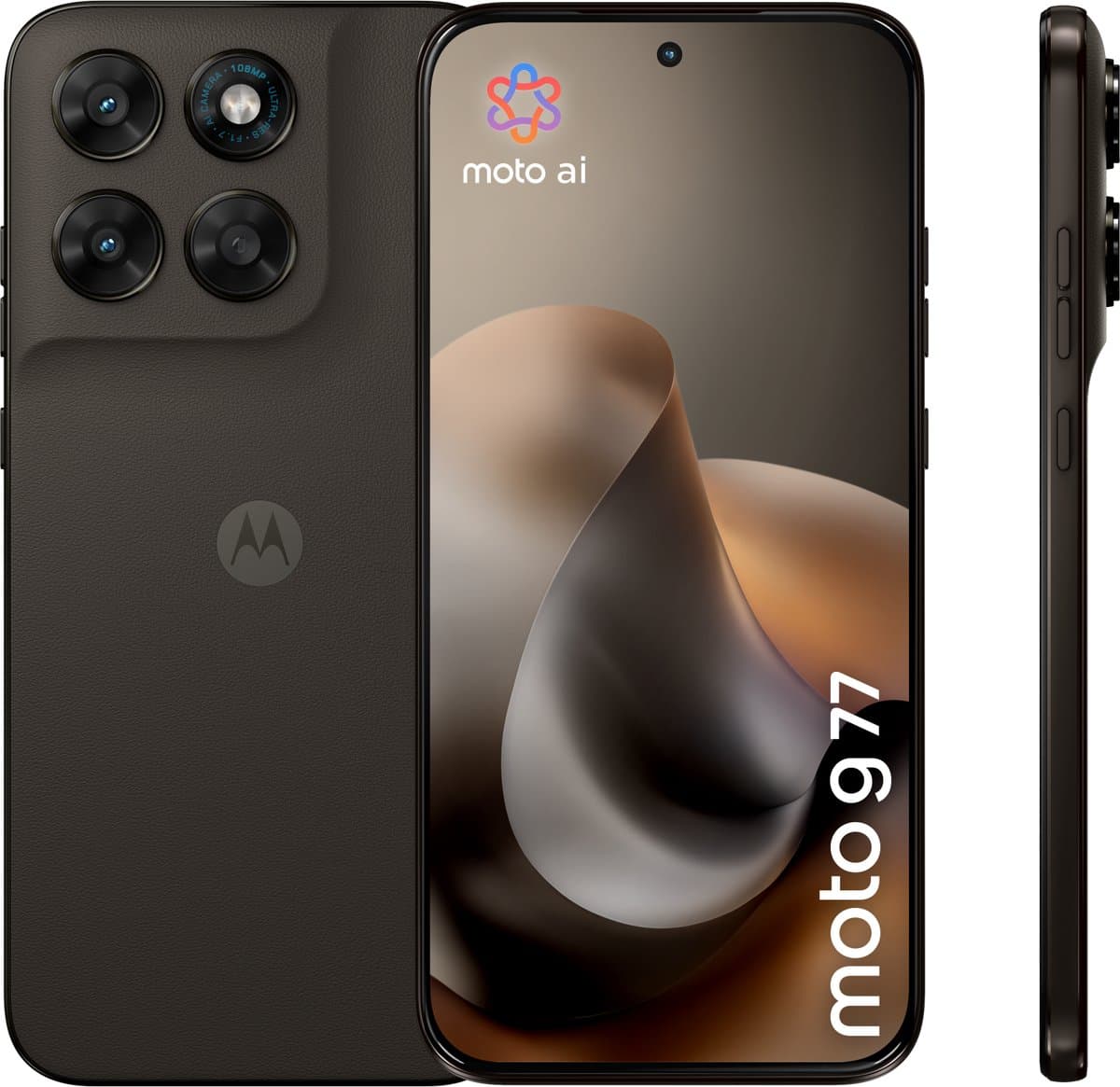 Motorola moto g77 - 8/256GB - Pantone Black Olive — afbeelding 1