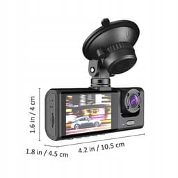 Dashcam Drievoudige Camera - Achteruitrijcamera met Touchscreen & 64GB SD-kaart - 1080P Full HD Parkeermodus — thumbnail 2