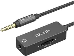 3.5mm Verlengkabel met Volumeregeling - 1/8 Inch Hoofdtelefoon Speaker Kabel met In-Line Volumeregelaar (1.2M) — thumbnail 1