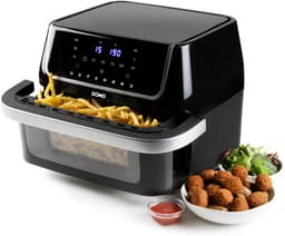 DOMO DO544FR Airfryer XXL - Heteluchtfriteuse - Family Edition - 10 L - 1800 W - Grillrek - PFAS vrij - Zwart — thumbnail 1