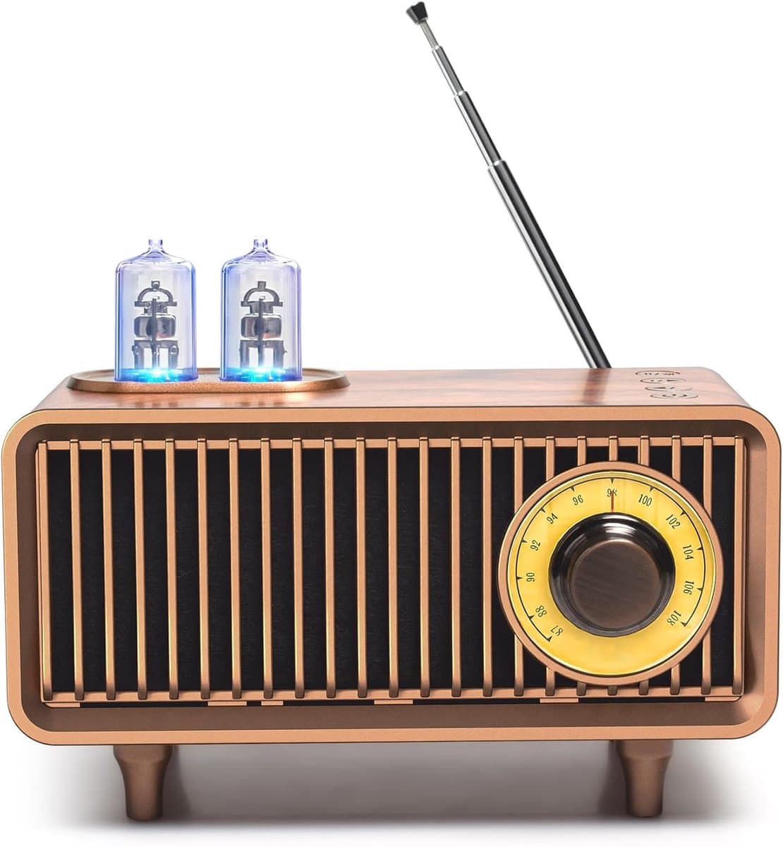 Vintage Retro Bluetooth Speaker met Diepe Bass & Bluetooth 5.1 - Draagbaar voor Huis, Kantoor & Buitenfeesten - Geschikt voor iPhone en Android — afbeelding 1