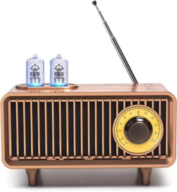 Vintage Retro Bluetooth Speaker met Diepe Bass & Bluetooth 5.1 - Draagbaar voor Huis, Kantoor & Buitenfeesten - Geschikt voor iPhone en Android — thumbnail 1