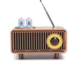 Vintage Retro Bluetooth Speaker met Diepe Bass & Bluetooth 5.1 - Draagbaar voor Huis, Kantoor & Buitenfeesten - Geschikt voor iPhone en Android