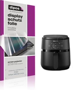 dipos – 2x Beschermfolie geschikt voor Philips Airfryer 2000 Gen 2 4.2L | Krasbestendige & heldere Screenprotector Ultra-Thin — thumbnail 2