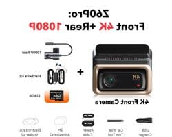 Dashcam – Autocamera – Rijcamera – Vehikel Recorder – Dual Channel Systeem – Haarscherpe 4K UHD Video – Slimme ADAS Veiligheidsalerts