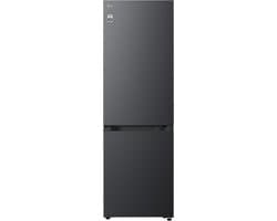 LG GBBSJ1CCEP - Koel-vriescombinatie 333L - Energieklasse C - Mat Zwart - Fresh Converter+ voor ieder soort vlees, fruit of groente - Door Cooling+ waardoor dranken en etenswaren langer vers blijven - Zero Clearance voor iedere keuken