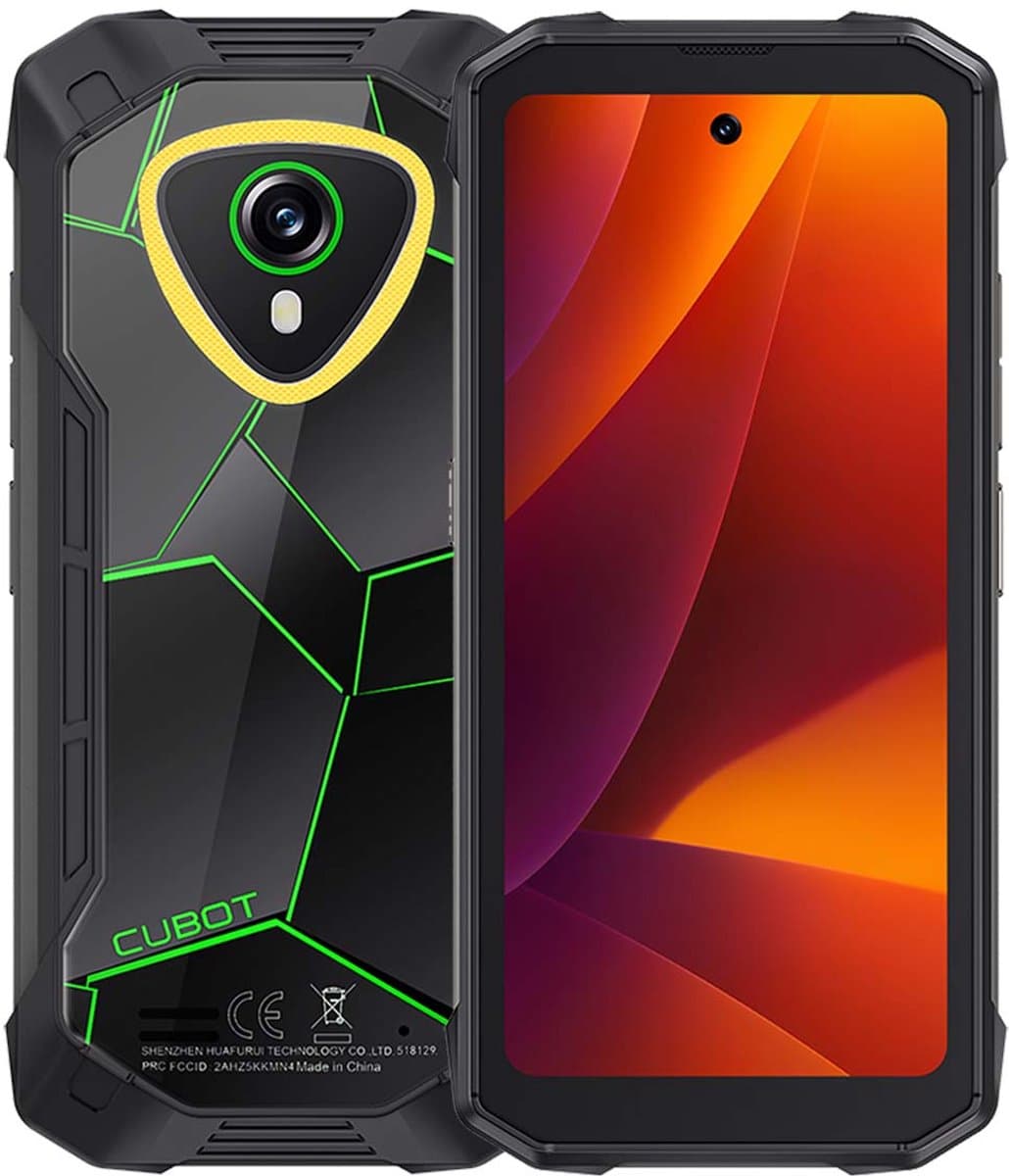 CUBOT Kingkong mini 4 Robuuste Smartphone - 16GB RAM - 128GB ROM - 4700mAh - 4.7 inch - IP68/IP69K - Android 15 - NFC - GPS - Groen — afbeelding 1