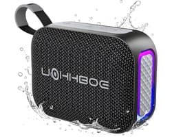 Draagbare Bluetooth Speaker 20W TWS Stereo IPX5 Waterdicht met 14 Uur Speeltijd en RGB Verlichting