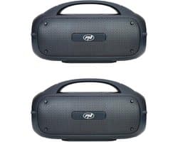 Draagbare Bluetooth Speaker Set 2x 65W met Stereogeluid, IPX4 Waterbestendig en Karaoke Functie