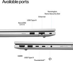 HP EliteBook 6 G1i 14 Touch | Intel Core Ultra 5 225U | 32GB, 512GB SSD | Windows 11 Pro | WiFi 7 | 14inch Full HD Plus — thumbnail 3