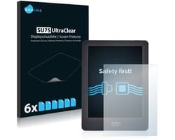 Savvies - Screenprotector voor Kobo Glo - Folie Beschermfolie transparant 6 Stuks